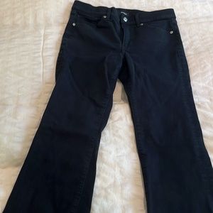 Express Jeans size 8 black cropped flare
